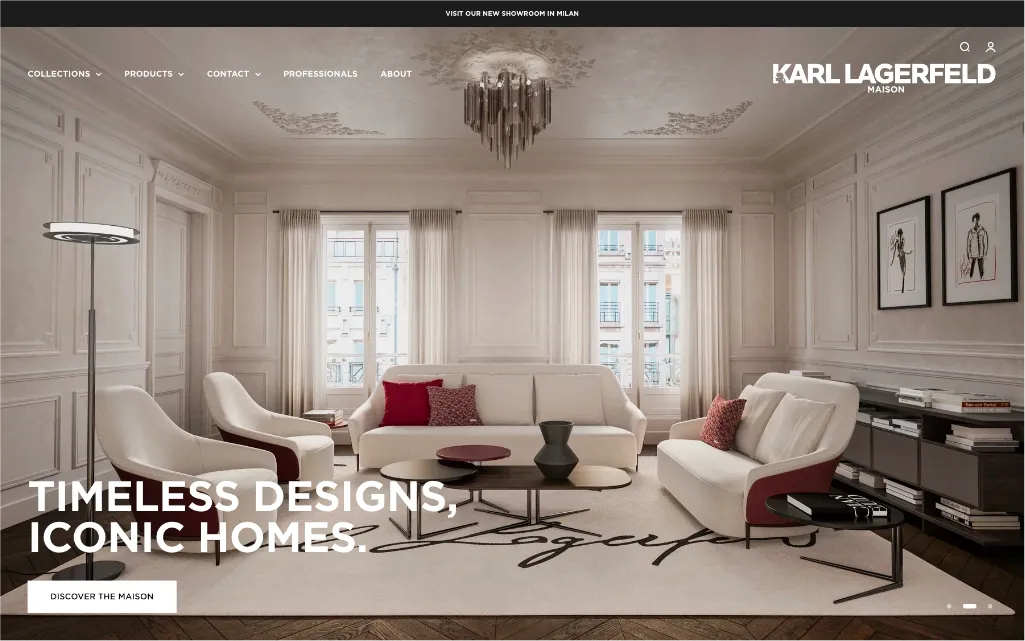 Karl Lagerfeld Maison Website